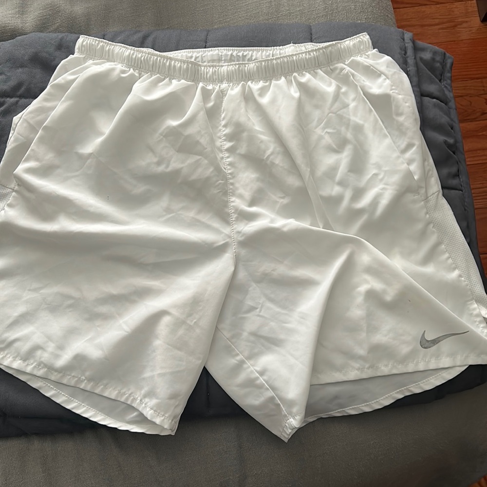White Nike Dry-fit Shorts